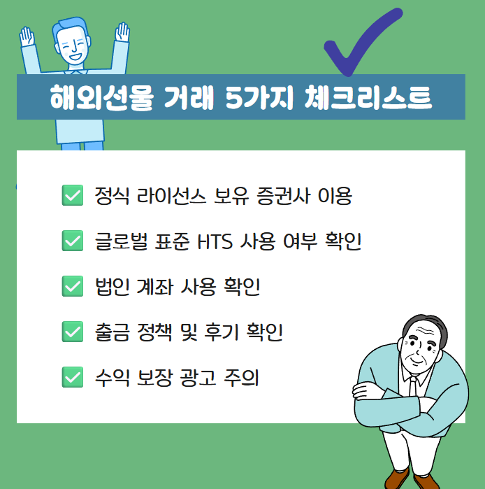 안전한 해외선물 거래를 위한 5가지 체크리스트