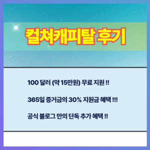해외선물 거래소 (컬쳐캐피탈 후기)